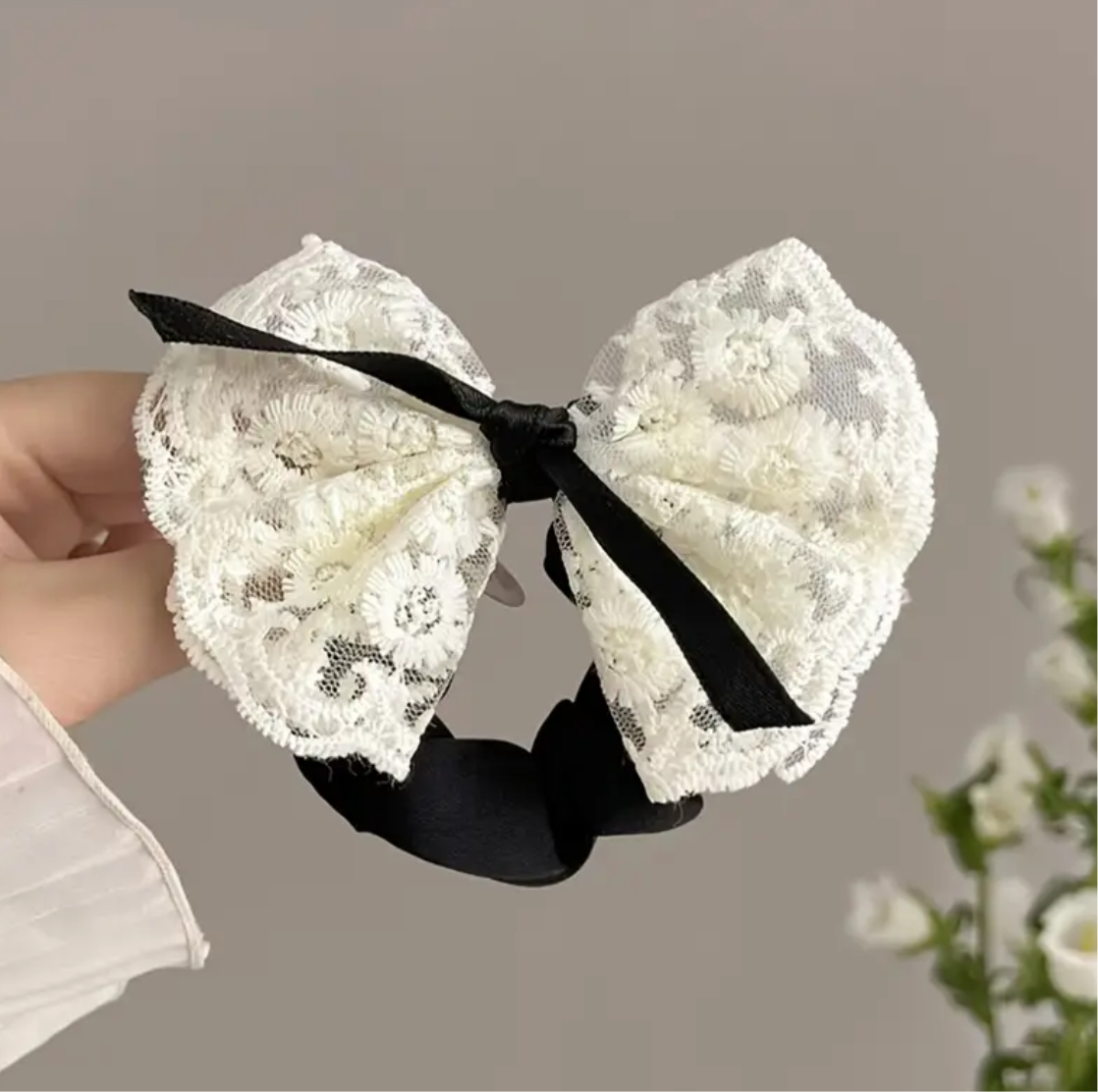 Lace Bow Hair Band